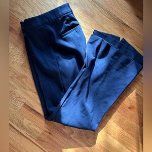 GAP Women's Navy Trousers with flare split hem